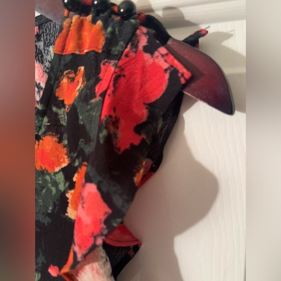 PLENTY by Tracy Reese x Anthropologie SM Laurette Black Red Floral Jumpsuit NWT - Picture 11 of 16